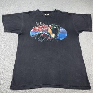 Vintage Pink Floyd The Wall Shirt Mens Large Black Winterland‎ Graphic Band Tee
